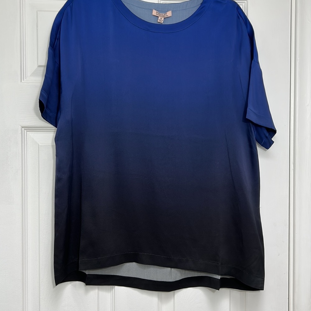 Badgley Mischka Silk Lounge Top-Size M